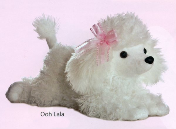 Aurora Ooh Lala Plush White Poodle