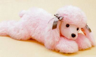 Poodlekins Stuffed Pink Poodle
