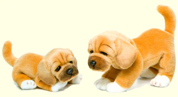 Nat & Jules Lifelike Stuffed Plush Puggles