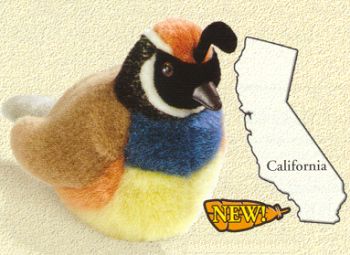 Audubon Stuffed Plush California Quail
