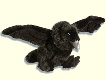 Wild Republic Stuffed Plush Raven