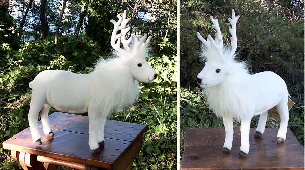 White Reindeer Stuffed Animal