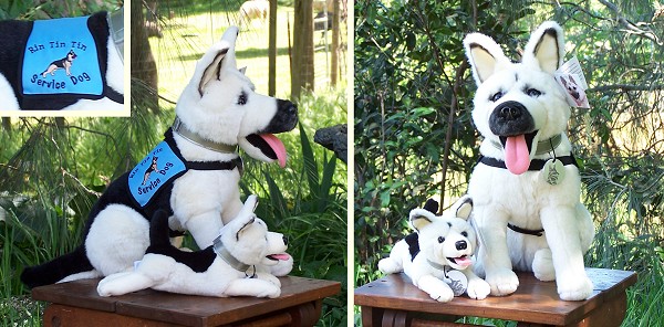 white shepherd stuffed animal