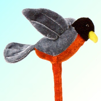 stuffed robin toy