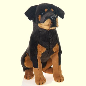 giant stuffed rottweiler