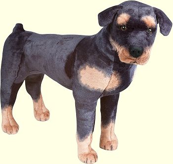 Stuffed Plush Rottweiler