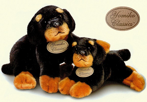 giant stuffed rottweiler