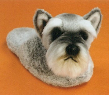 miniature schnauzer slippers