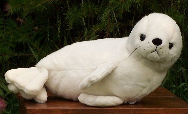 Wild Republic Stuffed Plush White Seal