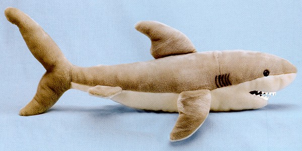 stuffed great white shark
