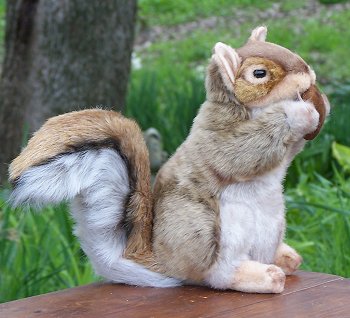 Hansa Stuffed Plush Red Squirrel