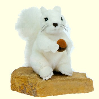 Fiesta Stuffed Plush White Squirrel