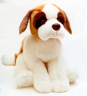 Aurora Yodel Stuffed Plush Saint Bernard Puppy