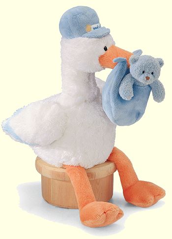 Gund It's A Boy Plush Stork