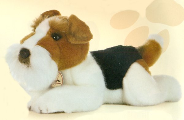 toy fox terrier stuffed animal