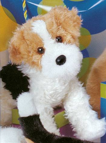toy fox terrier stuffed animal