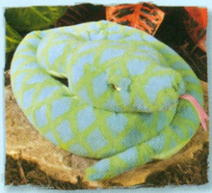 stuffed plush honduran palm viper quality plush snake f