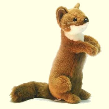 Hansa Stuffed Plush Standing Weasel