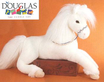 Stuffed White Horse