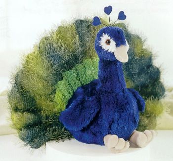 Aurora Plush Stuffed Peacock